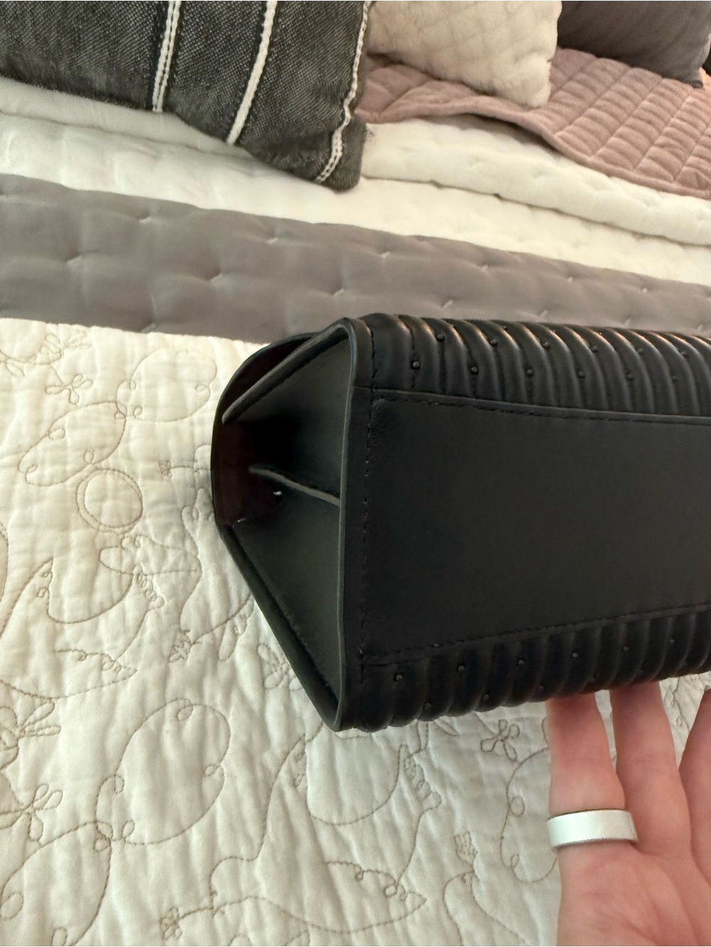NWT Coach Parker With Quilting & Rivets Black - Picture 10 of 10